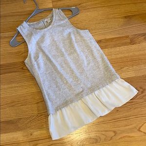 J. Crew Tank Top | Sleeveless | Ruffle Bottom